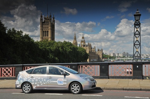 Toyota Prius - testy v Londýně