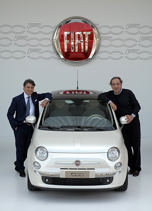 Luca de Meo a Sergio Marchionne Fiat 500