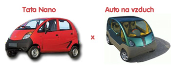 Tata Nano a auto na vzduch
