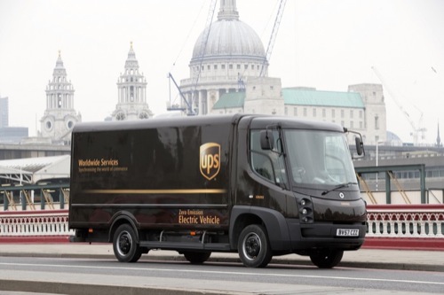 nákladní elektromobil Modec pro UPS