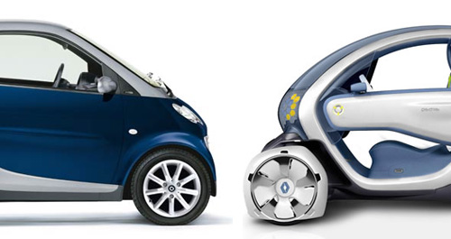 Renault Twizy a Smart ForTwo