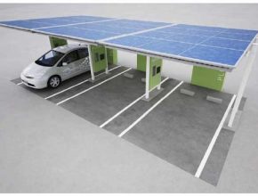 Toyota plug-in - solární dobejecí stanice