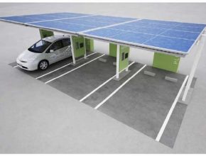 Toyota plug-in - solární dobejecí stanice