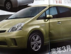 hybridní auta - Toyota Prius Alpha rendering