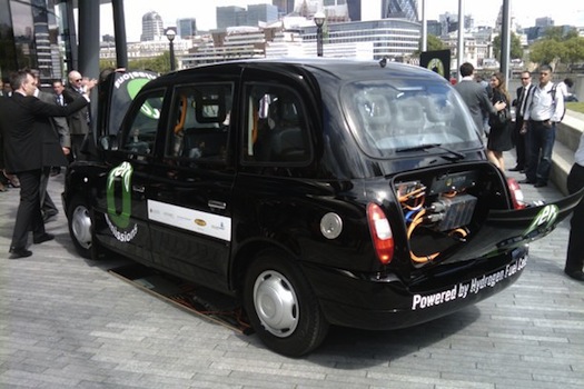 Auta na vodík - Londýn - Olympijské hry - vodíkové taxi