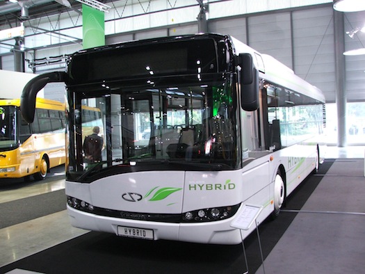Autosalon Brno - Autotec 2010 - hybridní autobus Solaris