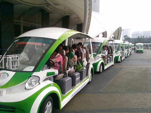 elektromobily - Světová výstava EXPO 2010 - elektrické autobusy