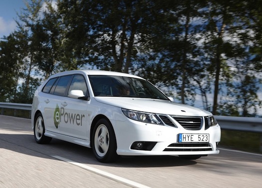 elektromobily - autosalon Paříž 2010 - Saab 9-3 ePower