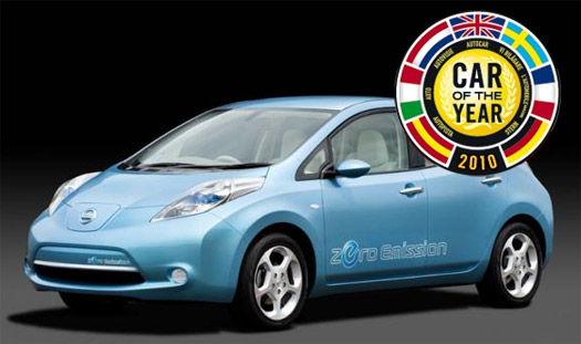 elektromobily - Nissan Leaf - Car of the Year - Auto roku 2011