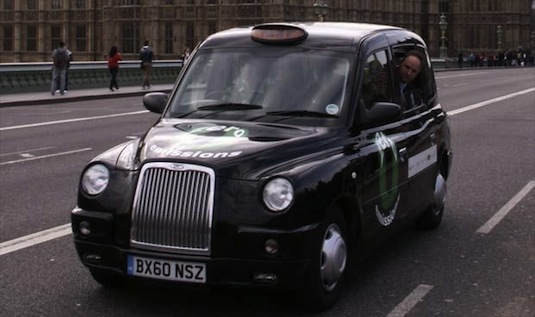 auta na vodík Británie Londýn taxi