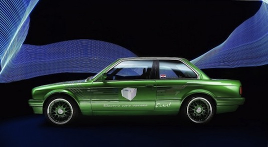 auto elektromobil elektrické BMW 1986 Mate Rimac