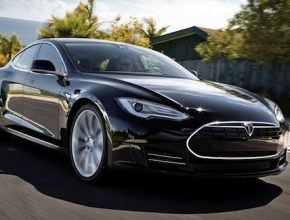 auto elektromobil Tesla Model S alpha prototyp