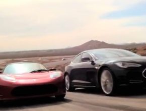 auto elektromobil Tesla Roadster a Model S