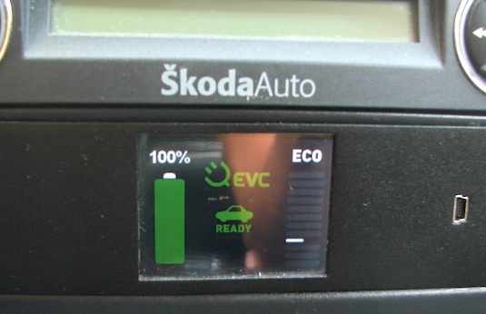 auto elektromobil test elektrická Škoda Fabia přestavba EVC Group