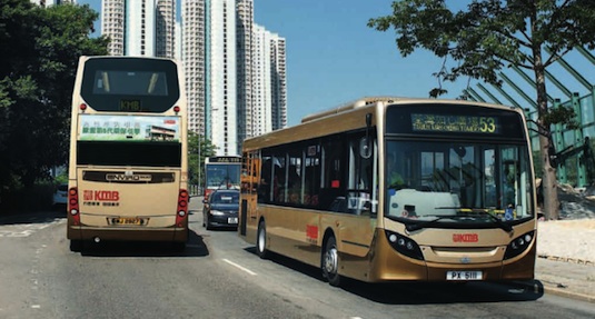 elektromobil autobusy Hong Kong elektrobusy