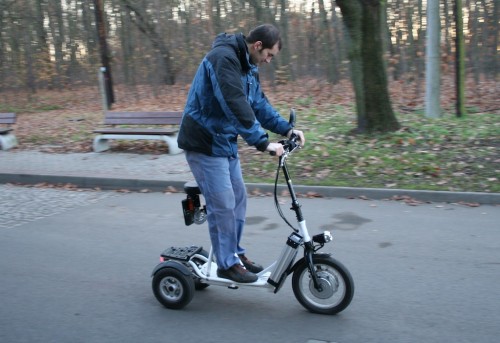 BikeBoard - test - elektrická tříkolka