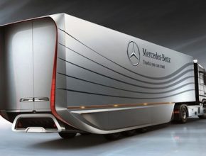 auto nákladní Mercedes-Benz Aero trailer