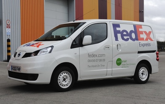 auto elektromobil Nissan NV200 EV prototyp FedEx