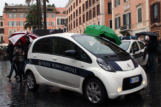 Elektromobily Řím