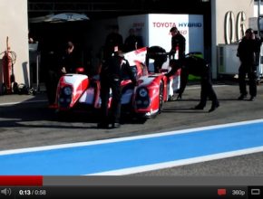 auto hybrid Toyota TS030 závodní hybrid