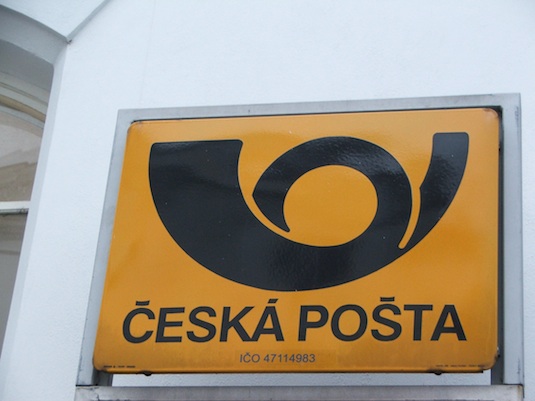 auto na plyn - Česká pošta logo
