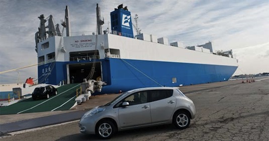 auto elektromobil Nichioh Maru solární loď