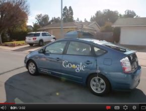 auto hybrid Toyota Prius Google robotické auto