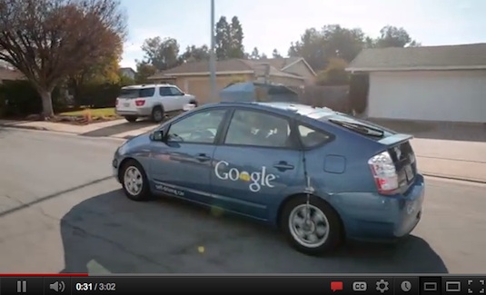 auto hybrid Toyota Prius Google robotické auto