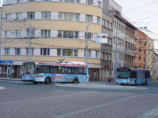 trolejbus a autobus Veolia