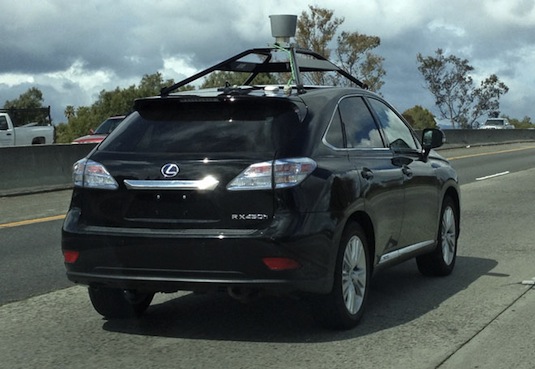 auto Google robozické auto hybrid Lexus RX 450h