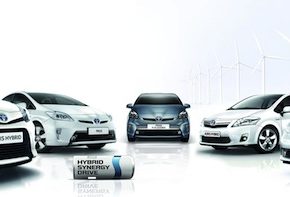 auto hybrid rodina hybridních vozů Toyota Prius Yaris Auris Hybrid