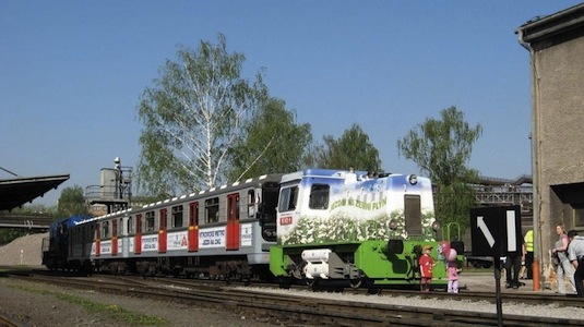 železnice Kabina strojvedoucího v lokomotivě 714.8