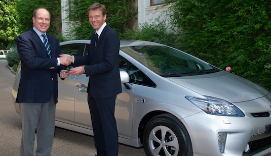 auto hybrid Monako princ Albert II. Toyota Prius plug-in hybrid