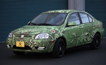 auto elektromobil Coda iPad art elektrické auto