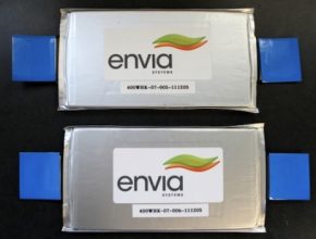 auto elektromobil Envia baterie