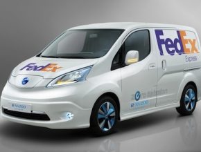 auto elektromobil FedEx elektrická dodávka Nissan e-NV200