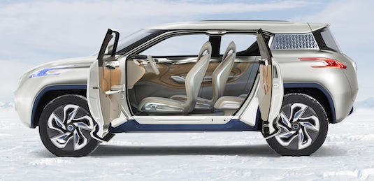 auto elektromobil Nissan Terra auto na vodík koncept autosalon Paříž