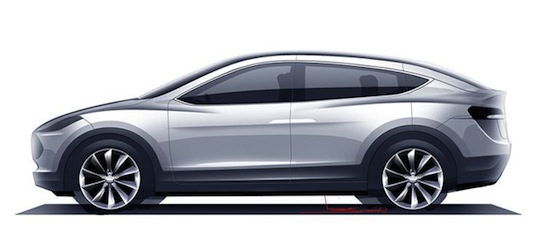 auto elektromobil Tesla Motors Model X 2013