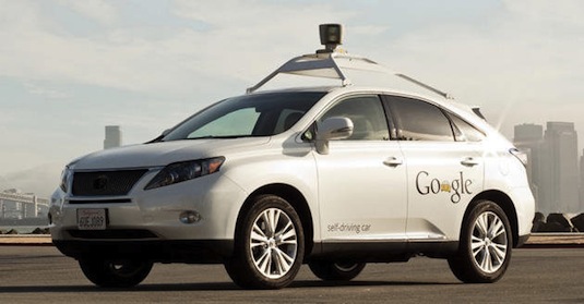 auto robotické auto Google Lexus RX 450h