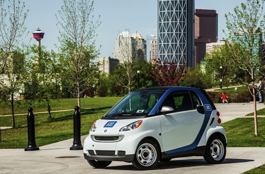 auto car2go Calgary Daimler Smart ForTwo sdílení aut