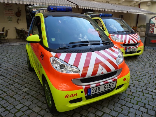 auto elektromobil Smart ED pražská záchranka