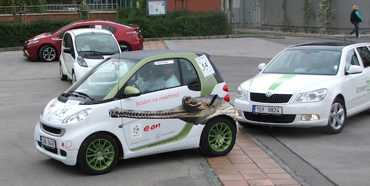 auto elektromobil Smart ED pražské zoo