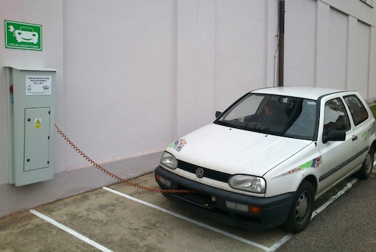 auto elektromobil nabíjení Tábor Petr Dvořák Volkswagen