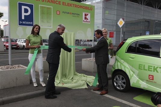 dobíjecí stanice pro elektromobily Kaufland Vypich