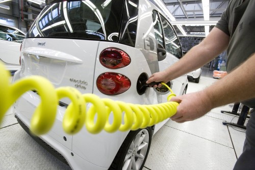 výroba elektromobilu Smart fortwo ED továrna Hambach Francie