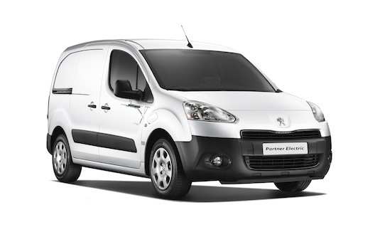 auto elektromobil užitkový Peugeot Partner Electrique 2012