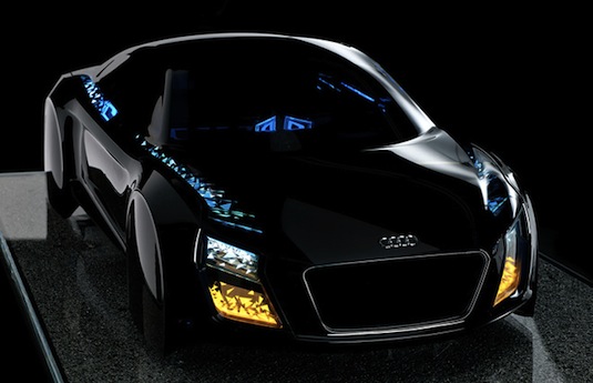 auto OLED osvětlení aut Audi CES 2013
