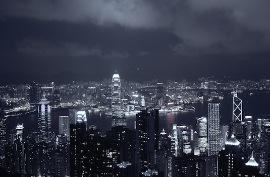 Hong Kong znečištění ovzduší mrakodrapy