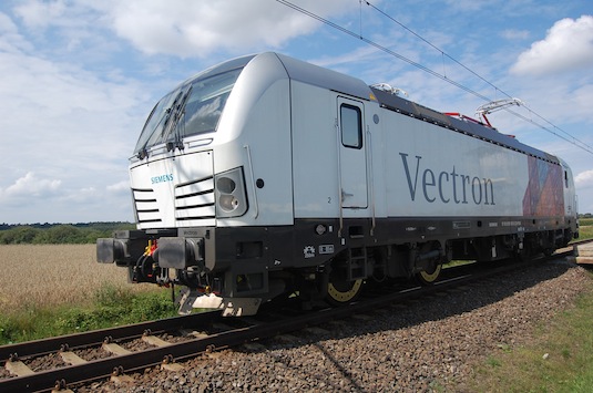 železnice vlaky lokomotiva Siemens Vectron