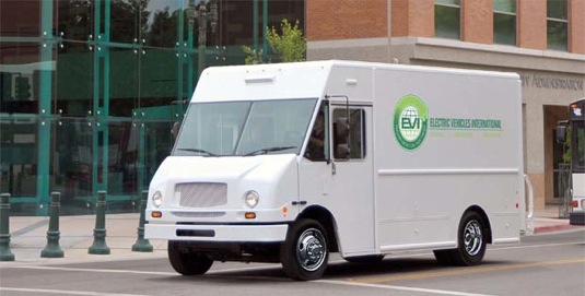 UPS EVI elektrická dodávk - elektromobil - spedice